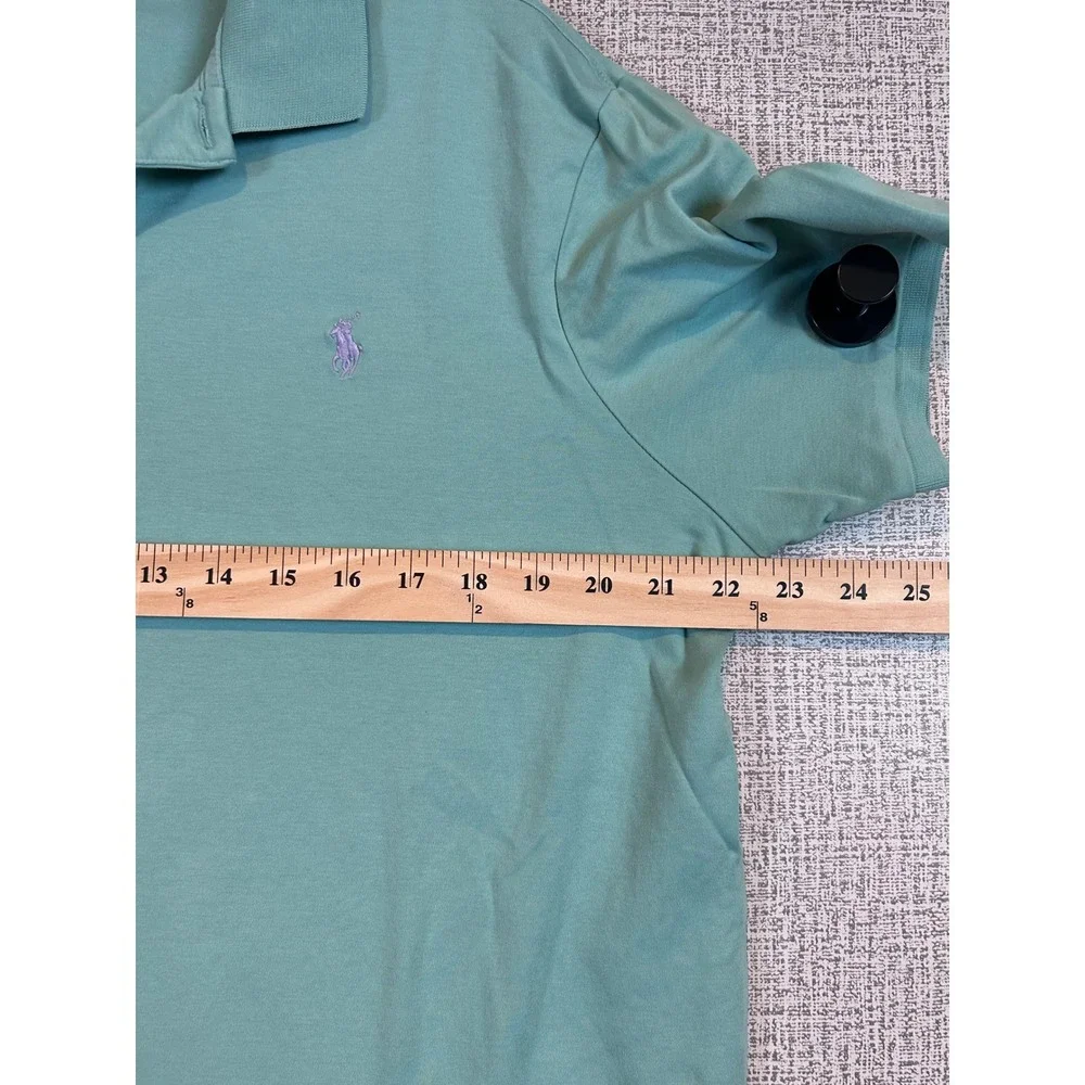 Polo Ralph Lauren Mens‎ Classic Fit Mint Green Short Sleeve Polo Shirt L Coastal